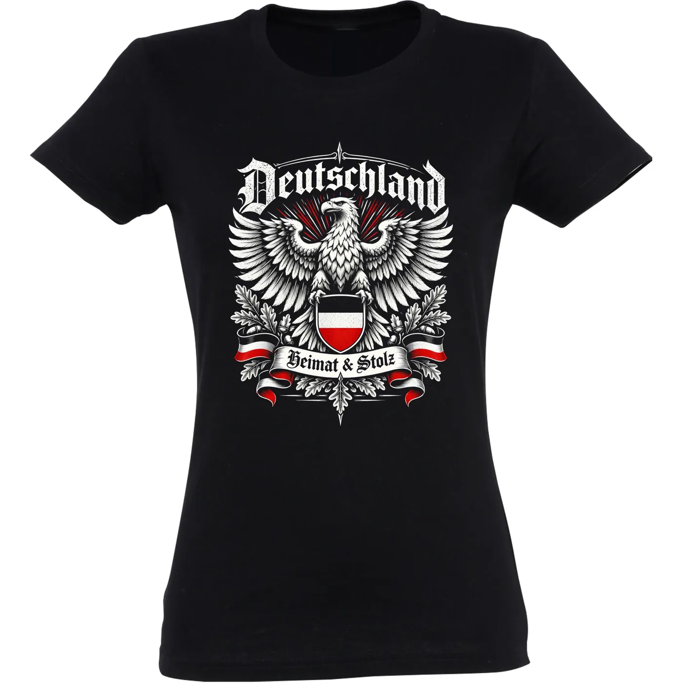 Damen T-Shirt - Deutschland Adler, Heimat & Stolz