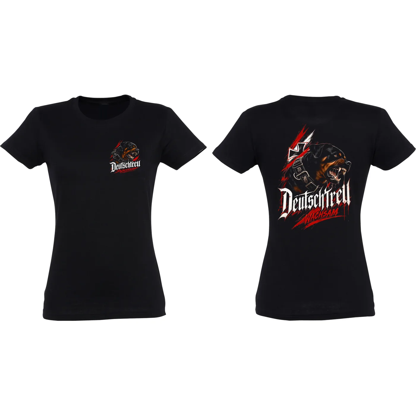 Damen T-Shirt - Deutschtreu, Wachsam
