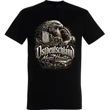 Herren T-Shirt - Ostdeutschland Adler, Meine Heimat Vorderseite
