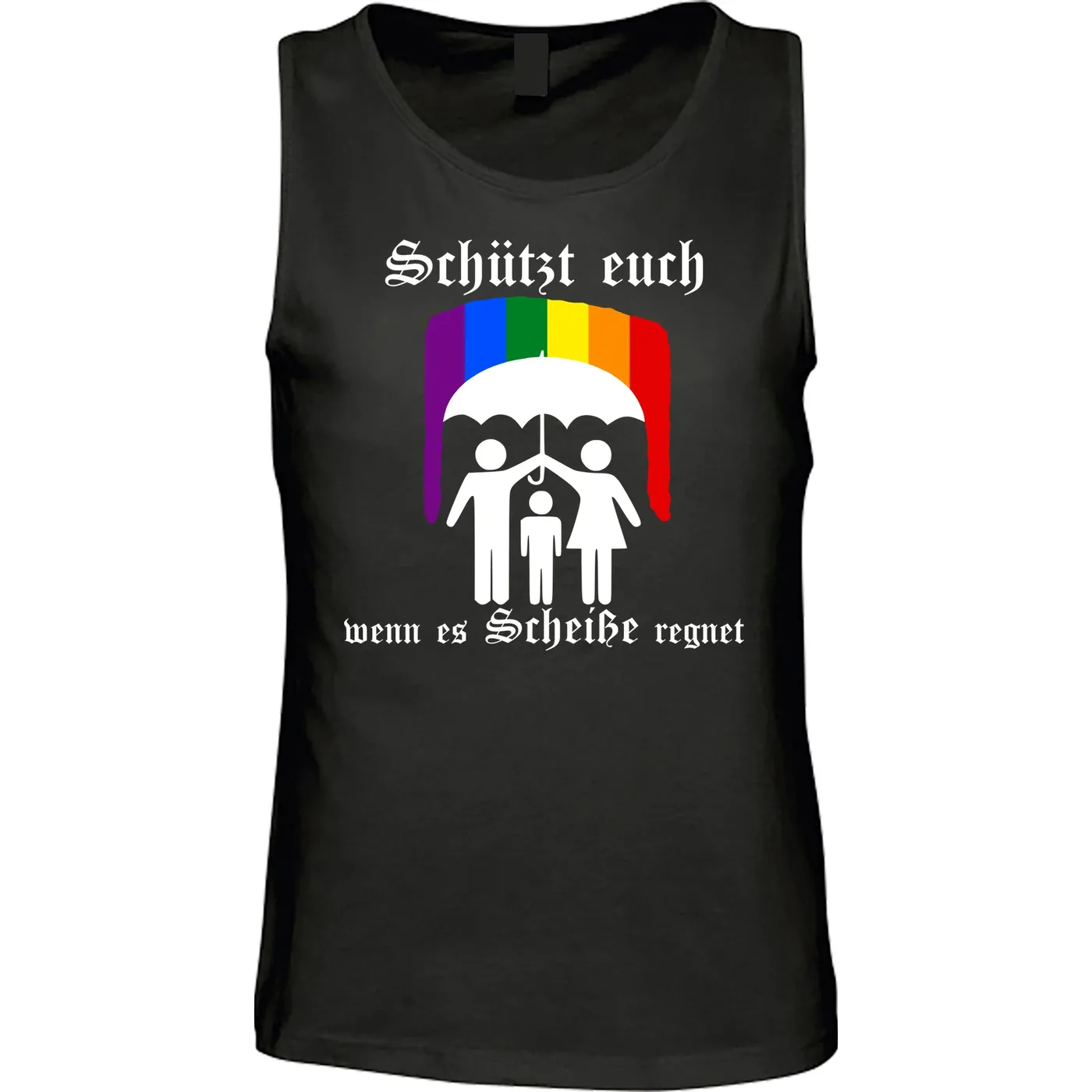 Herren Standard Tanktop - Schützt euch wenn es Scheiße regnet