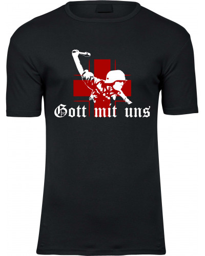 Herren Premium T-Shirt (Gott mit uns, Soldat)