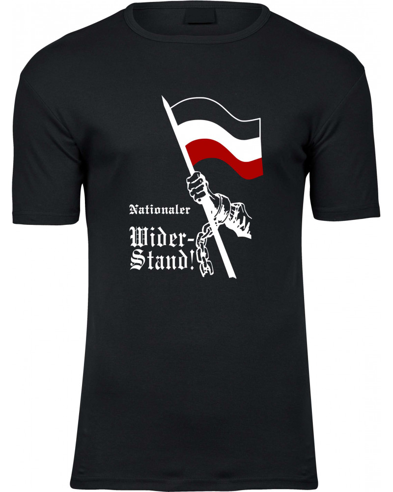Herren Premium T-Shirt (Nationaler Widerstand, Fahne)
