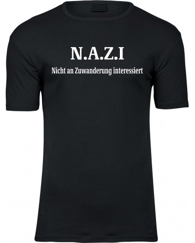 Herren Premium T-Shirt (Nazi nicht an Zuwanderung interessiert)