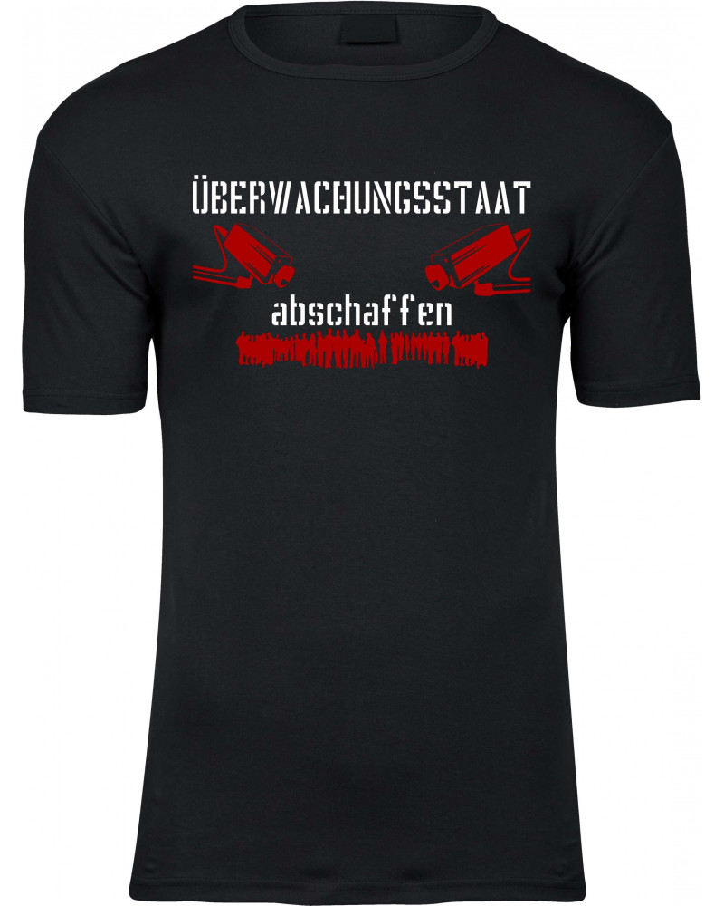 Herren Premium T-Shirt (Überwachungsstaat abschaffen)