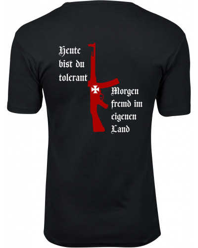 Herren Premium T-Shirt (Heute tolerant morgen fremd im eigenen Land)