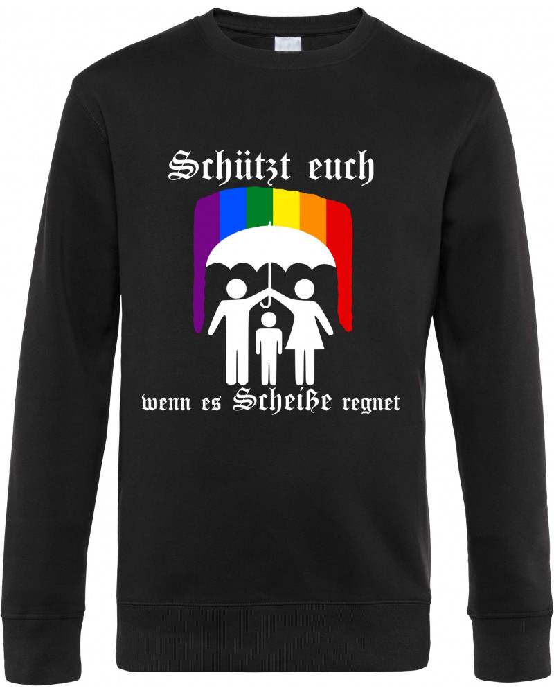Herren Pullover (Schützt euch wenn es Scheiße regnet)