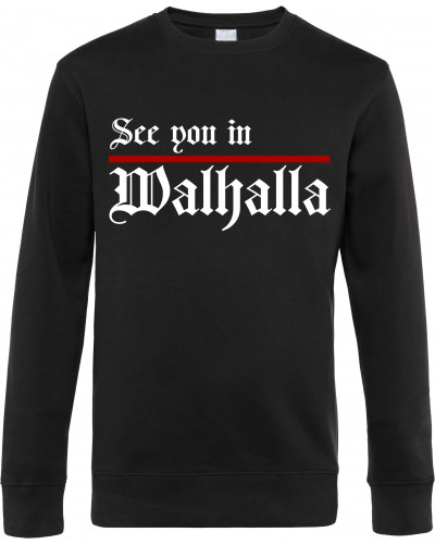 Herren Pullover (See you in Walhalla, Strich)