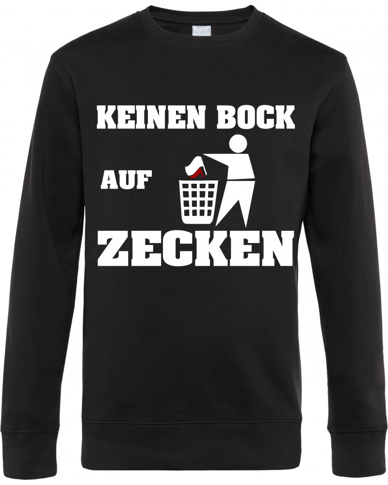 Herren Pullover (Keinen Bock auf Zecken)