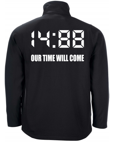 Bestickte Herren Softshell Jacke "2 Lagen" (1488 Our time will come)