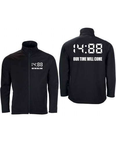 Bestickte Herren Softshell Jacke "2 Lagen" (1488 Our time will come)