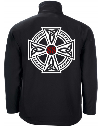 Bestickte Herren Softshell Jacke "2 Lagen" (Celtic 88)
