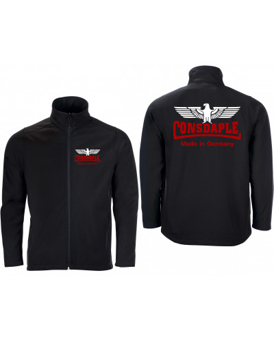 Bestickte Herren Softshell Jacke "2 Lagen" (Consdaple, Adler made in Germany)