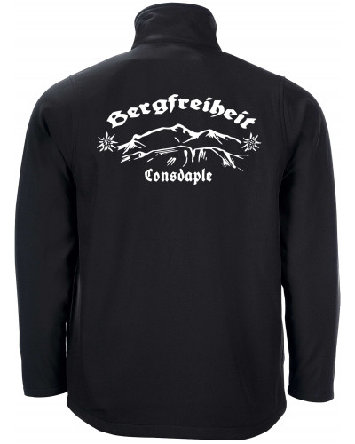 Bestickte Herren Softshell Jacke "2 Lagen" (Consdaple, Bergfreiheit)