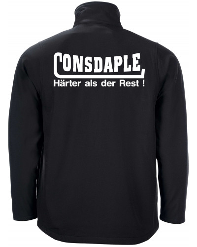 Bestickte Herren Softshell Jacke "2 Lagen" (Consdaple, härter als der Rest)