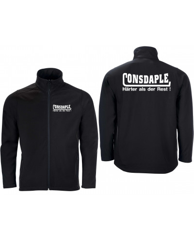 Bestickte Herren Softshell Jacke "2 Lagen" (Consdaple, härter als der Rest)