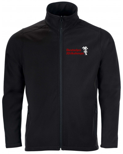 Bestickte Herren Softshell Jacke "2 Lagen" (Deutsches Afrikakorps)