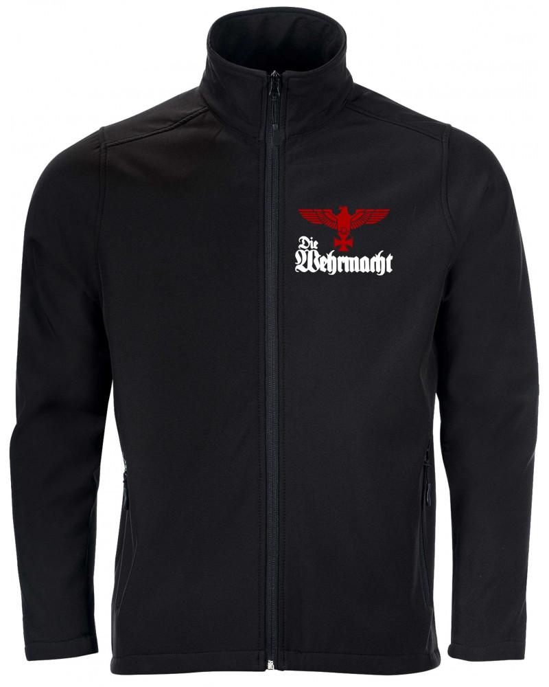 Bestickte Herren Softshell Jacke "2 Lagen" (Die Wehrmacht)