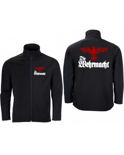 Bestickte Herren Softshell Jacke "2 Lagen" (Die Wehrmacht)