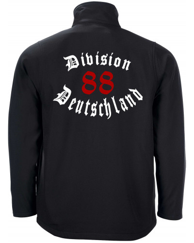 Bestickte Herren Softshell Jacke "2 Lagen" (Division 88 Deutschland)