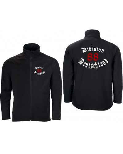 Bestickte Herren Softshell Jacke "2 Lagen" (Division 88 Deutschland)
