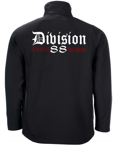 Bestickte Herren Softshell Jacke "2 Lagen" (Division 88 Runen)