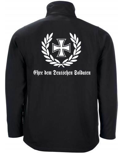 Bestickte Herren Softshell Jacke "2 Lagen" (Ehre dem Deutschen Soldaten)
