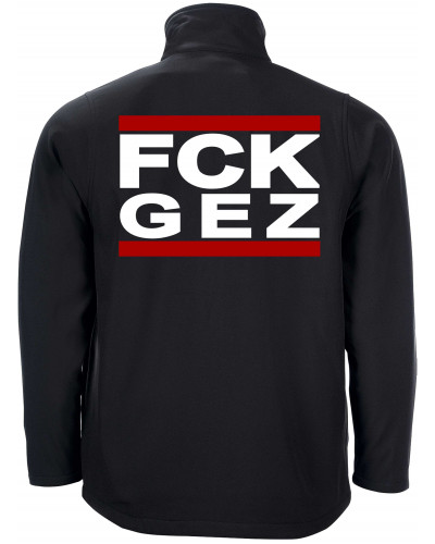 Bestickte Herren Softshell Jacke "2 Lagen" (FCK GEZ)