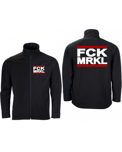 Bestickte Herren Softshell Jacke "2 Lagen" (FCK MRKL)