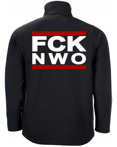 Bestickte Herren Softshell Jacke "2 Lagen" (FCK NWO)