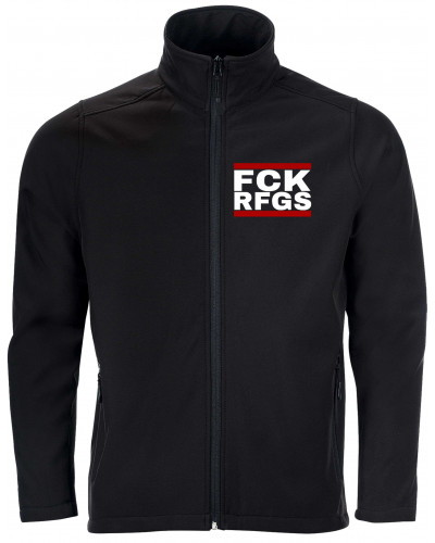 Bestickte Herren Softshell Jacke "2 Lagen" (FCK RFGS)