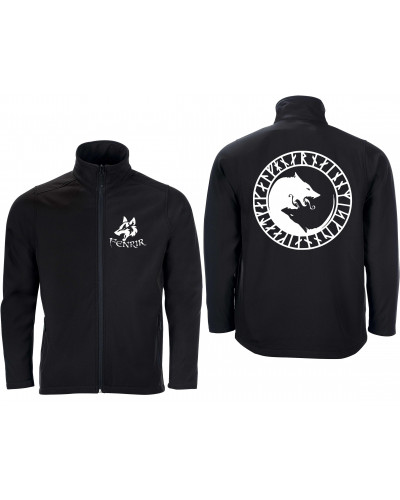 Bestickte Herren Softshell Jacke "2 Lagen" (Fenrir)