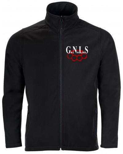 Bestickte Herren Softshell Jacke "2 Lagen" (GNLS, Schlagring)