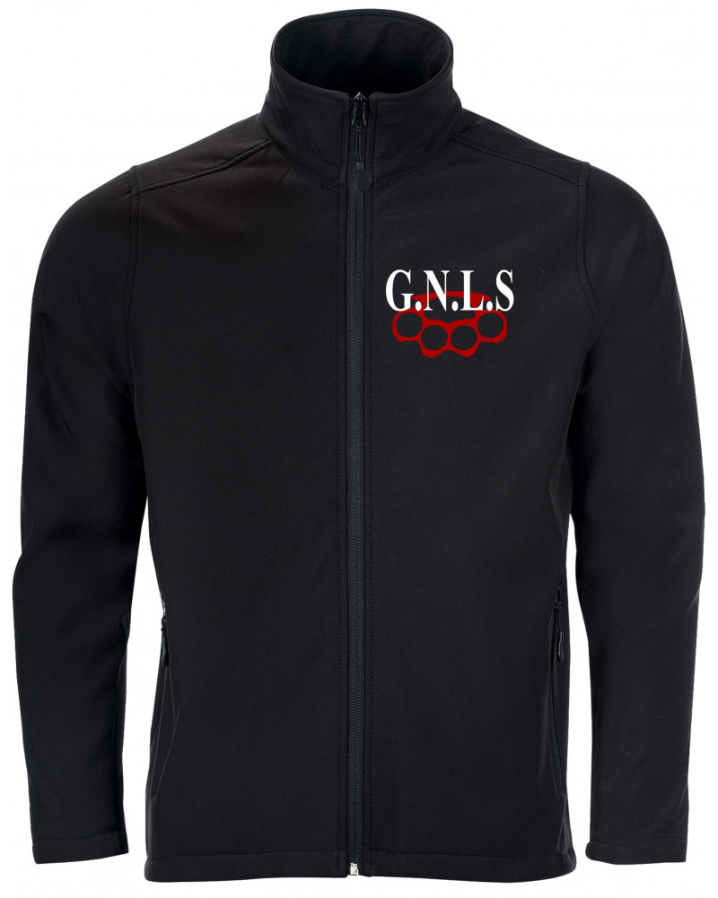 Bestickte Herren Softshell Jacke "2 Lagen" (GNLS, Schlagring)