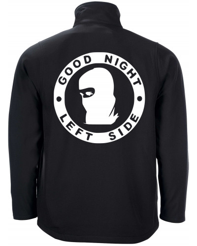 Bestickte Herren Softshell Jacke "2 Lagen" (Good night left side)