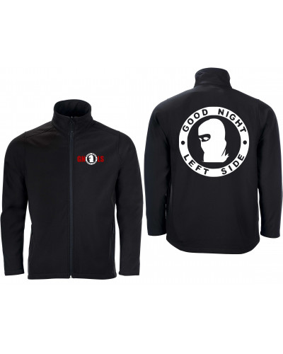 Bestickte Herren Softshell Jacke "2 Lagen" (Good night left side)
