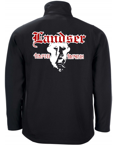 Bestickte Herren Softshell Jacke "2 Lagen" (Landser, Soldat)