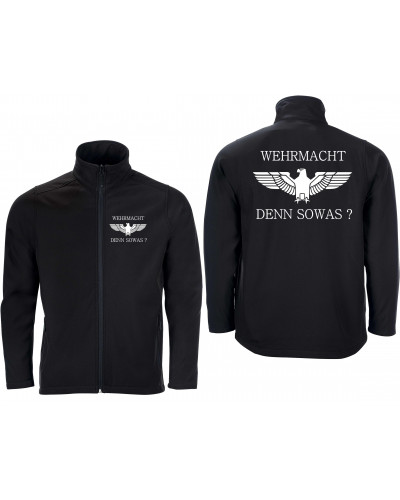 Bestickte Herren Softshell Jacke "2 Lagen" (Wehrmacht denn sowas)