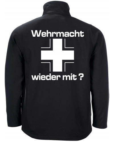 Bestickte Herren Softshell Jacke "2 Lagen" (Wehrmacht wieder mit)