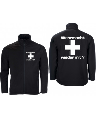 Bestickte Herren Softshell Jacke "2 Lagen" (Wehrmacht wieder mit)