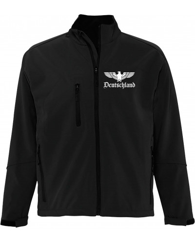 Bestickte Herren Softshell Jacke "3 Lagen" (Adler, Deutschland)