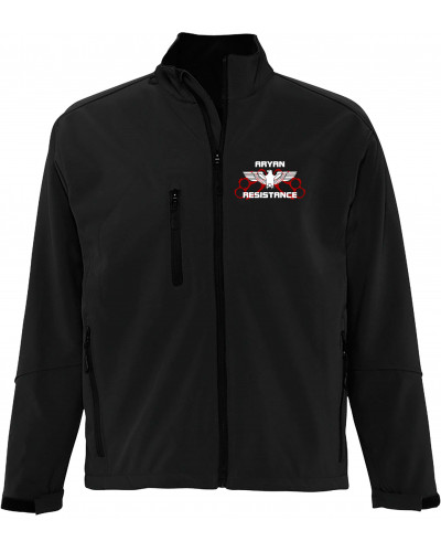 Bestickte Herren Softshell Jacke "3 Lagen" (Aryan Resistance)