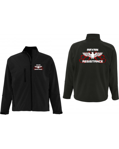 Bestickte Herren Softshell Jacke "3 Lagen" (Aryan Resistance)