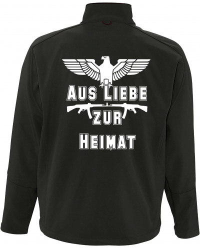 Bestickte Herren Softshell Jacke "3 Lagen" (Aus liebe zur Heimat)