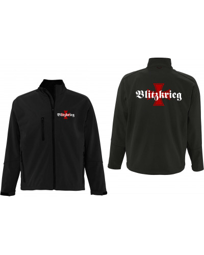 Bestickte Herren Softshell Jacke "3 Lagen" (Blitzkrieg)