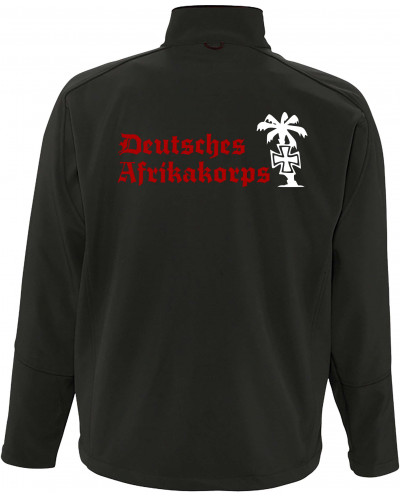 Bestickte Herren Softshell Jacke "3 Lagen" (Deutsches Afrikakorps)