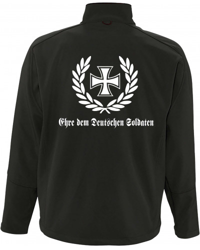 Bestickte Herren Softshell Jacke "3 Lagen" (Ehre dem Deutschen Soldaten)