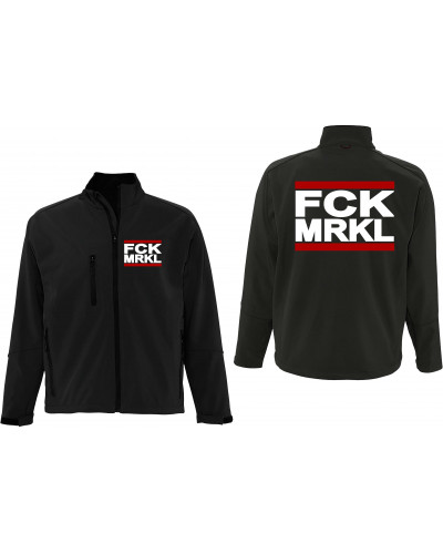Bestickte Herren Softshell Jacke "3 Lagen" (FCK MRKL)