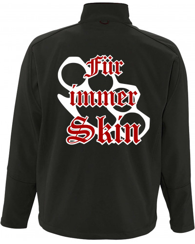 Bestickte Herren Softshell Jacke "3 Lagen" (Für immer Skin)