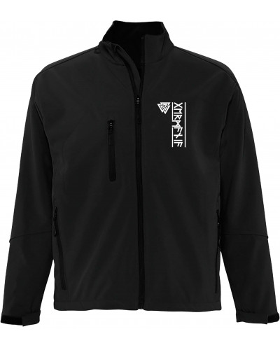 Bestickte Herren Softshell Jacke "3 Lagen" (Germania Runen)