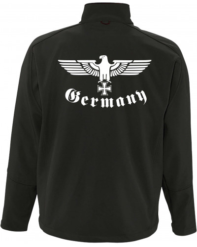 Bestickte Herren Softshell Jacke "3 Lagen" (Germany, Adler)